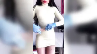 OnlyFans.com Evil Woman pretty chick fucks pussy with black dildo