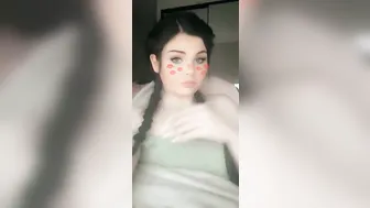 KittenSophie black-haired beauty fucks juicy crevices