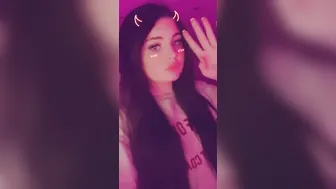 BiancaXBlack  hot beast jerking her shaved cunt