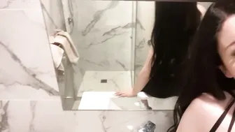 babymaddyxo cute slut caresses intimate places