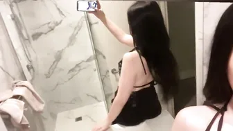 babymaddyxo cute slut caresses intimate places
