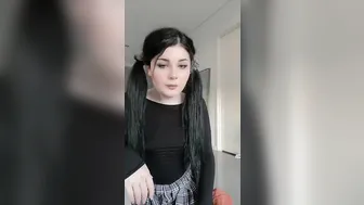 babymaddyxo dark haired passion shows underwear