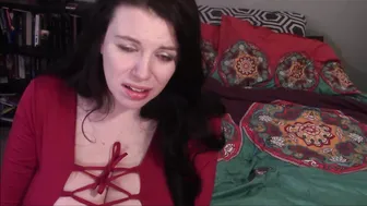 lovely lilith blonde with tattoo caresses huge boobs