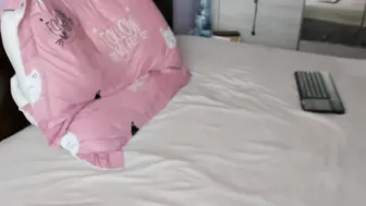 nyconik black-haired beauty communicates in fries