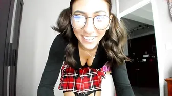 outrageousone courtesan takes off her tights, showing charms