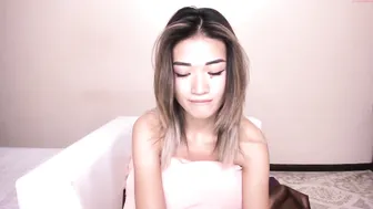 pureasa impressive young lady puts on beautiful boobs