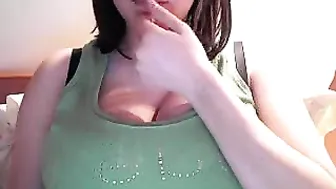 lush_puppies luxurious blonde straddled sex toy