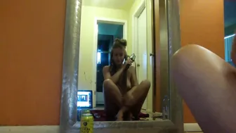 pregnant_annah wonderful skin caresses the vagina