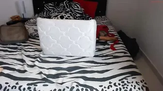 pupiblackgirl crazy beauty takes off her red dress