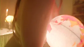 psychedelicariaa crazy chick caresses shaved cunt