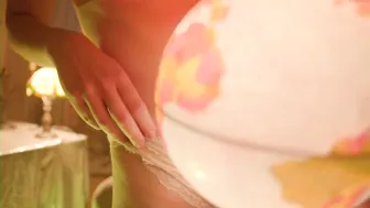 psychedelicariaa crazy chick caresses shaved cunt