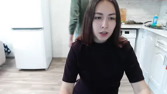 charming_ass pretty lady undresses in the kitchen