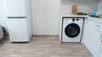 charming_ass pretty lady undresses in the kitchen