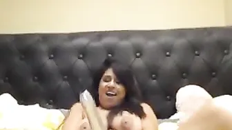 preetione cute brunette with natural tits chatting in fries
