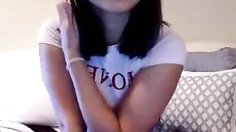 queenemi cute with pigtails jumps on sex toy