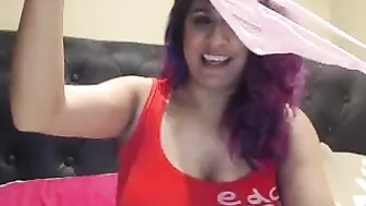 preetione graceful female seduces with juicy tits