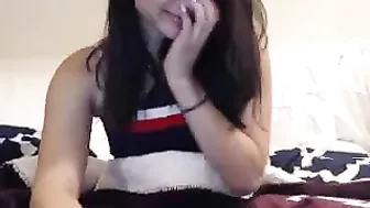 queenemi attractive slut is content with a rubber dick
