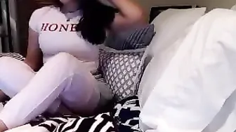 queenemi gripping nipple masturbates wet wrap
