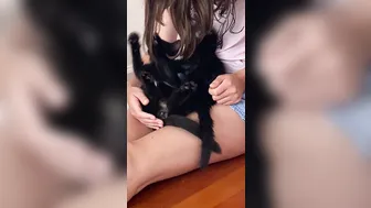 yagirldubs beautiful model caresses big tits