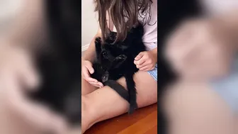 yagirldubs beautiful model caresses big tits