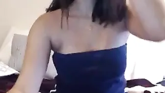 queenemi pretty female having fun with phallus