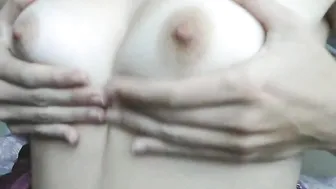 YaGirlDubs busty bitch caresses nipples