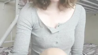 YaGirlDubs busty skin fucks pussy dildo