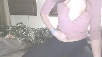 YaGirlDubs busty woman posing in panties