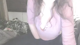 YaGirlDubs busty woman posing in panties