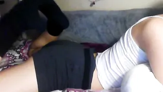YaGirlDubs perfect black-haired slut fucks vagina