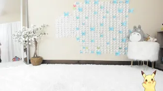 Kitty masturbates his swollen clit