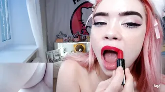 MiaMelon gorgeous passion fucks both holes at once