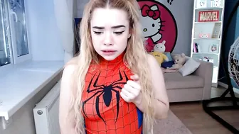 MiaMelon slim bitch jerks off with sex toys