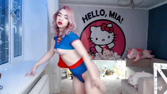 MiaMelon busty slut jerks off and cums