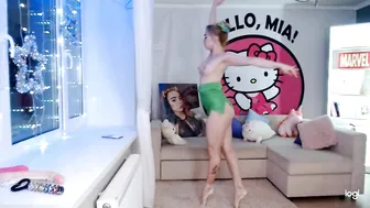 MiaMelon teen black-haired chick talks coquettishly on camera