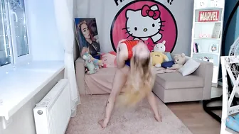 MiaMelon busty blonde fucks with rubber dick
