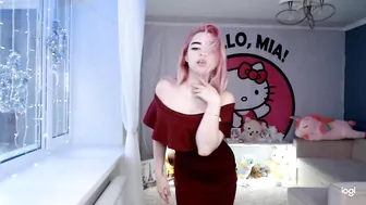 MiaMelon hot chick strips slut