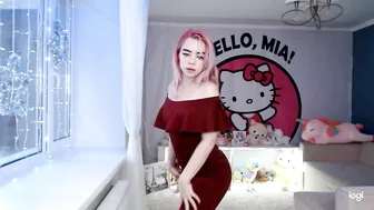 MiaMelon hot chick strips slut