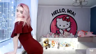 MiaMelon hot chick strips slut