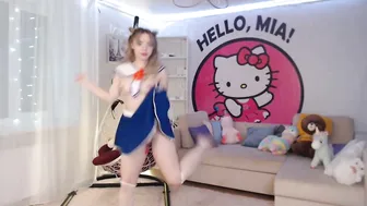 MiaMelon attractive model fucks pussy with sex toy