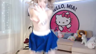 MiaMelon attractive model fucks pussy with sex toy