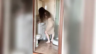 AnnaMMara slim blonde beauty poses in underwear