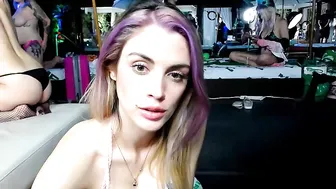 luxneon slutty confidant gently masturbates pussy