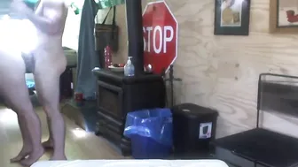 straightdown shows off her milking