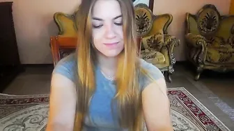 lydieloveface crazy girl caresses shaved pussy