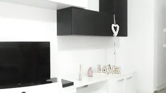 shinytheo charming whore sticks dildo in the vagina