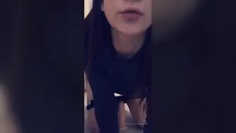 ELLIE LEEN onlyfans cute baby fucks herself with black dildo fingers