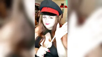 CHASTITY QUEEN onlyfans busty bitch in stockings masturbating with fingers