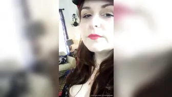 CHASTITY QUEEN onlyfans busty young lady removes her panties