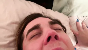 CHASTITY QUEEN onlyfans Black-haired confused